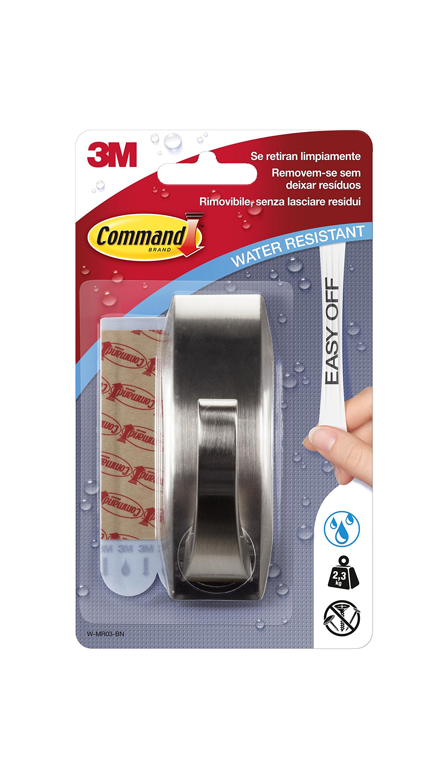 Command Nickel Hook Modern Grande Grey