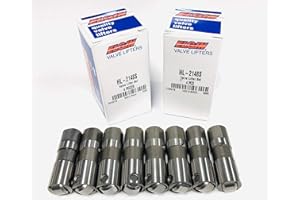 IE PARTS GROUP Elgin Industries 1/2 Set of (8) roller lifters compatible with various 1987-2010 GM Chevrolet small block V-8 engine (factory roller block) without Active Fuel Management (AFM).