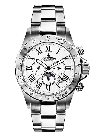 Richtenburg R12400A Fastpace Stahl Silber mit Edelstahlarmband Herren Automatik Armbanduhr