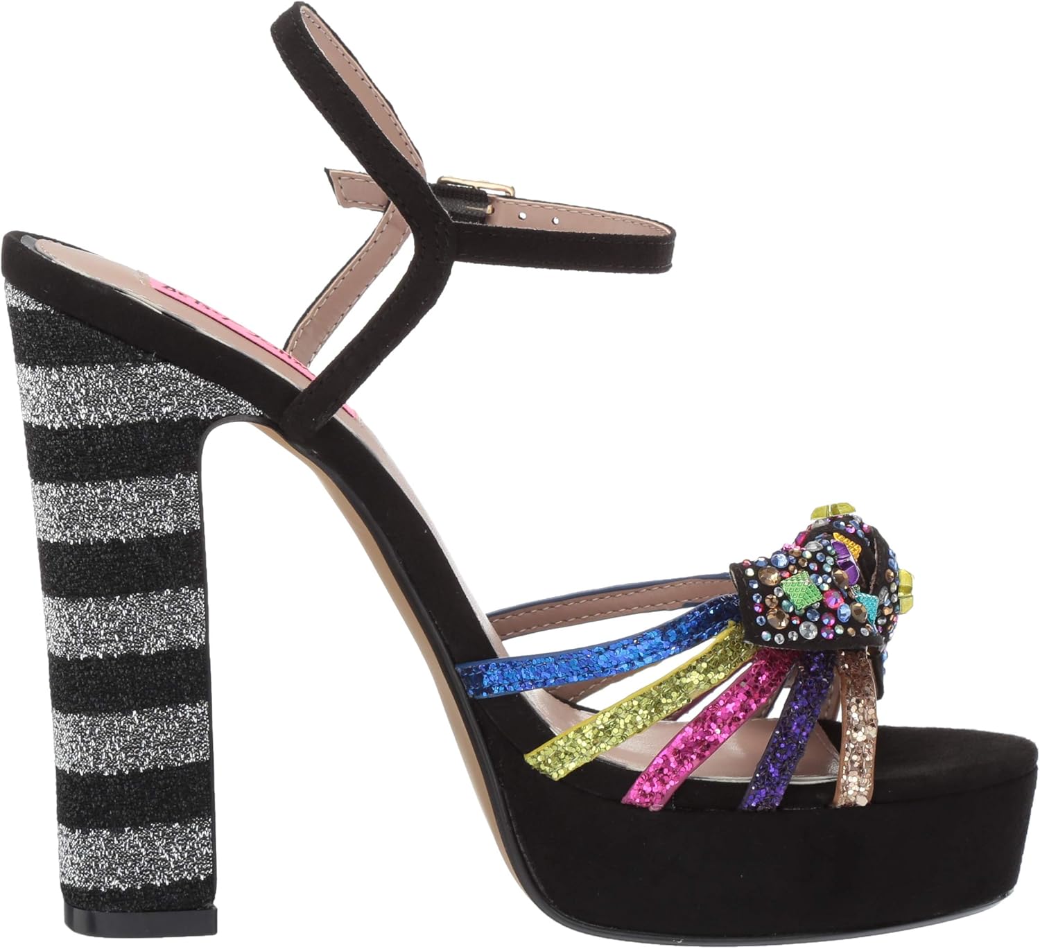 betsey johnson tobie embellished platform sandals