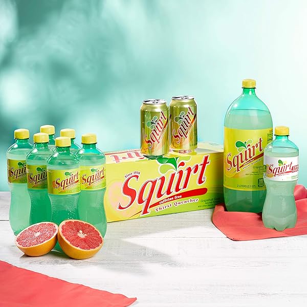 SQUIRT SODA, GRAPEFRUIT, 12 FL OZ CANS, 12 PACK