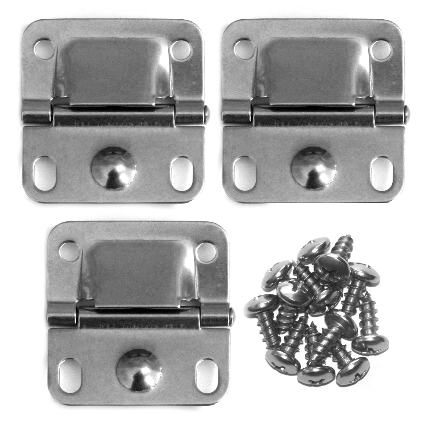 Pack of 3 Coleman Cooler Stainless Steel Hinges & Screws