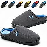 Men's Cozy House Slippers Indoor Shoes Memory Foam Insoles & Rubber Soles
