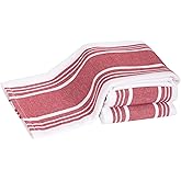 All-Clad Dual-Purpose Kitchen Towels: Highly Absorbent - 100% Cotton, 17"x30" Dish Towels for Cleaning & Drying Dishes & Glassware, 3-Pack, Chili