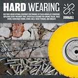 BARGAINS-GALORE 10/14 inch Pneumatic Sack Truck Wheel Set Yellow Red Black TYRES view 5