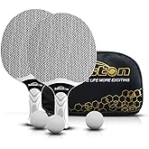 Senston Table Tennis Rackets Set, Professional Table Tennis Racket with 3 Balls, Composite Rubber Ping Pong Paddle Set