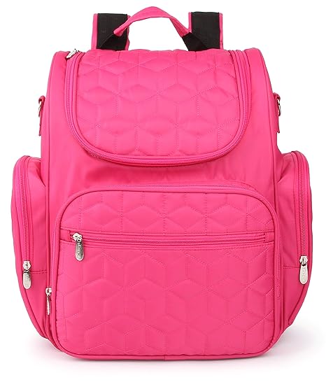 hot pink diaper bag backpack