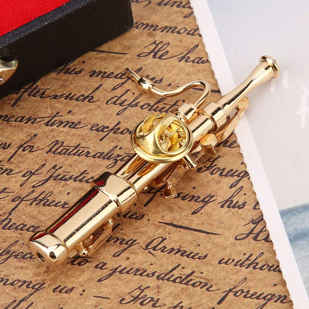 Instrument Bassoon Brooch, Mini Bassoon Musical Instrument Brooch Pins