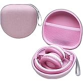 Kids Headphones Case Compatible with iClever BTH12 / HS19 / BTH26 / JoySpark-T5 / Candy Bila BH03 / EarFun/IMYB/MIDOLA MD-B01 / noot Products Foldable Kids Headphones, Pink (Case Only)