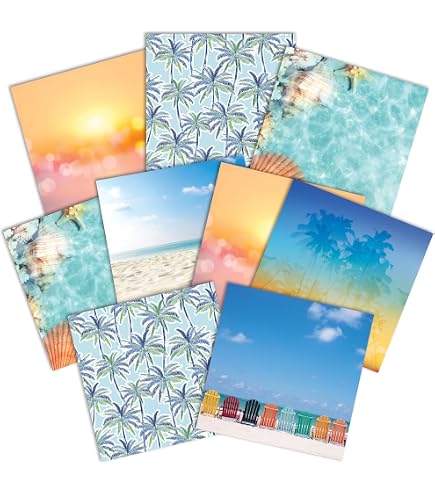 Paper House Productions 3D-Aufkleber „Tropische Palmen“ – Multipack Mit 3 Bögen Für Scrapbooking