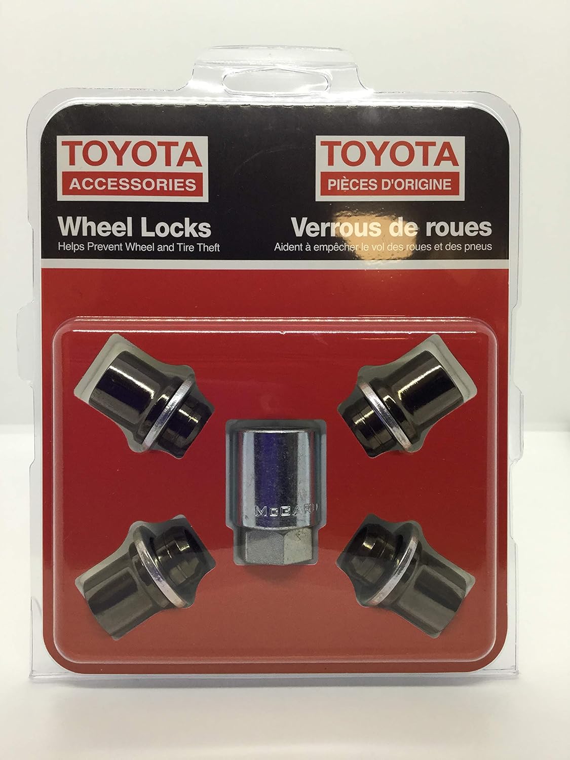 Amazon Com Toyota Genuine Avalon Camry Rav4 Sienna Black Chrome Wheel Lock Set Pk456 00j00 Automotive