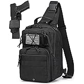 HPDF Tactical Sling Backpack Military Crossbody Bag Pack for Mens One Shoulder Holster Sling Bag 10L