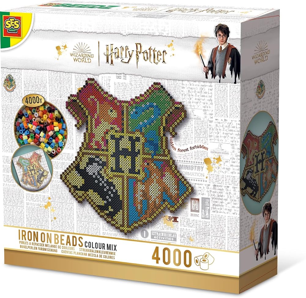 SES Creative Harry Potter Hogwarts Crest Fuse Beads DIY Set Craft Wall