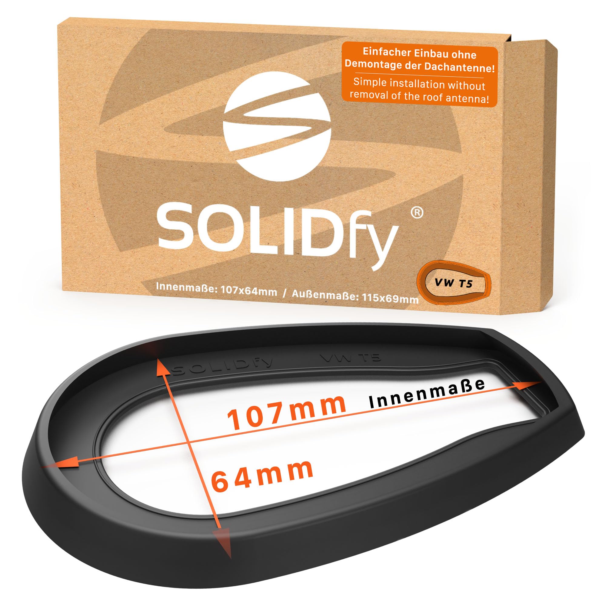 SOLIDfy® - Roof antenna seal for VW T5 | Installation without removing the antenna base