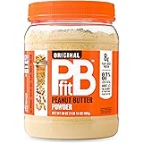 PBfit All-Natural Peanut Butter Powder, Powdered Peanut Spread From Real Roasted Pressed Peanuts, 8g of Protein (30 Oz.)