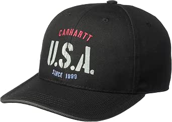 Carhartt Men's USA 1889 Cap, Black, OFA 