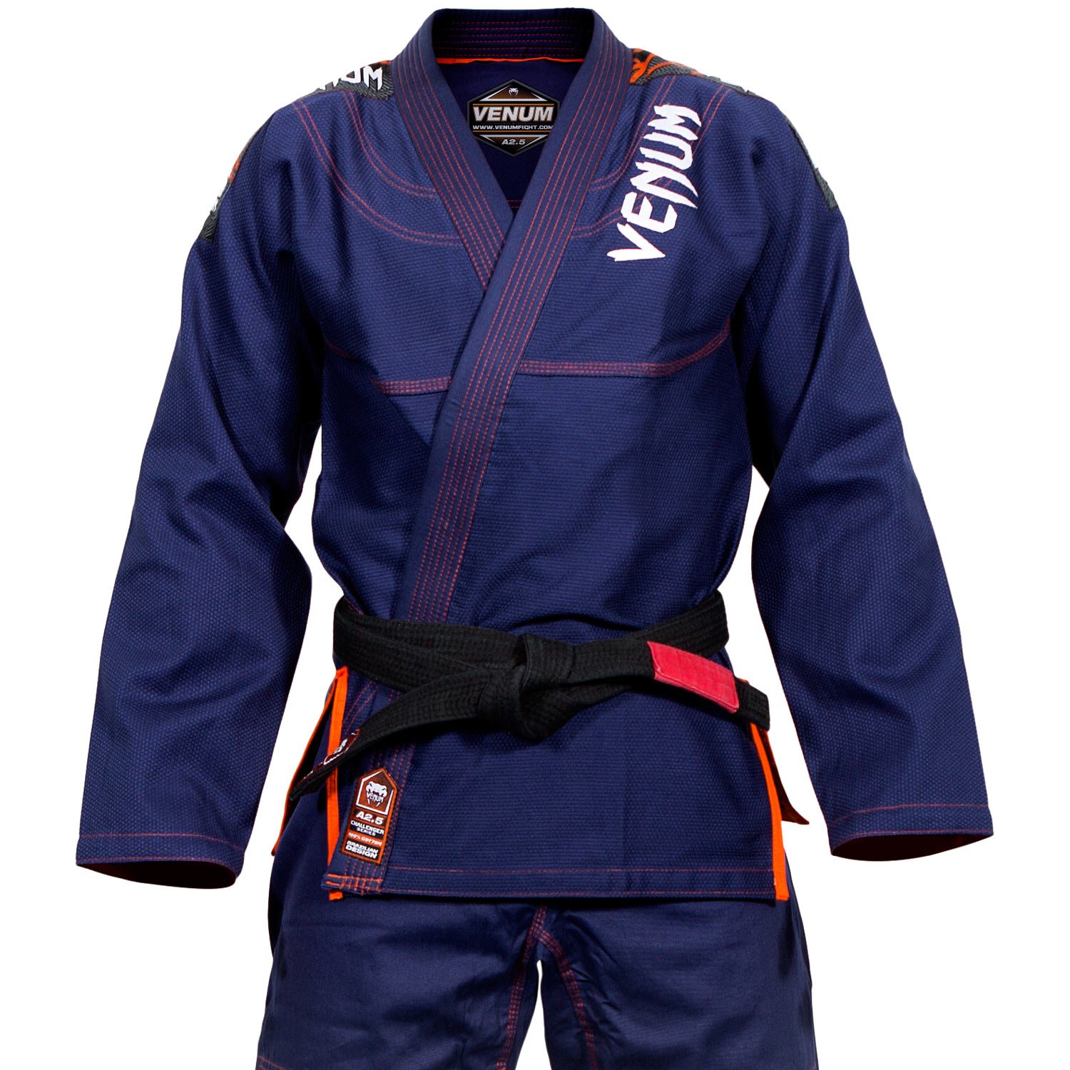 Venum Challenger 3.0 BJJ Gi Size A2 Navy Blue/Orange B01AXOWC2Q