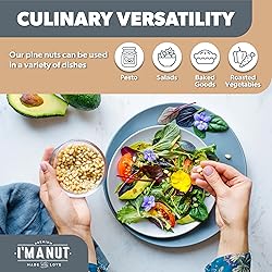 Premium Raw Pine Nuts 8oz Non-GMO, No Additives