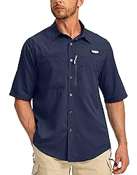 Men's Fishing Shirts with Zipper Pockets UPF