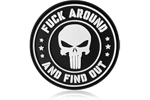 FAFO Punisher PVC Patch – Around and Find Out, Funny Tactical Patches, Molle Accessories | Military Morale Patch for Clothes,