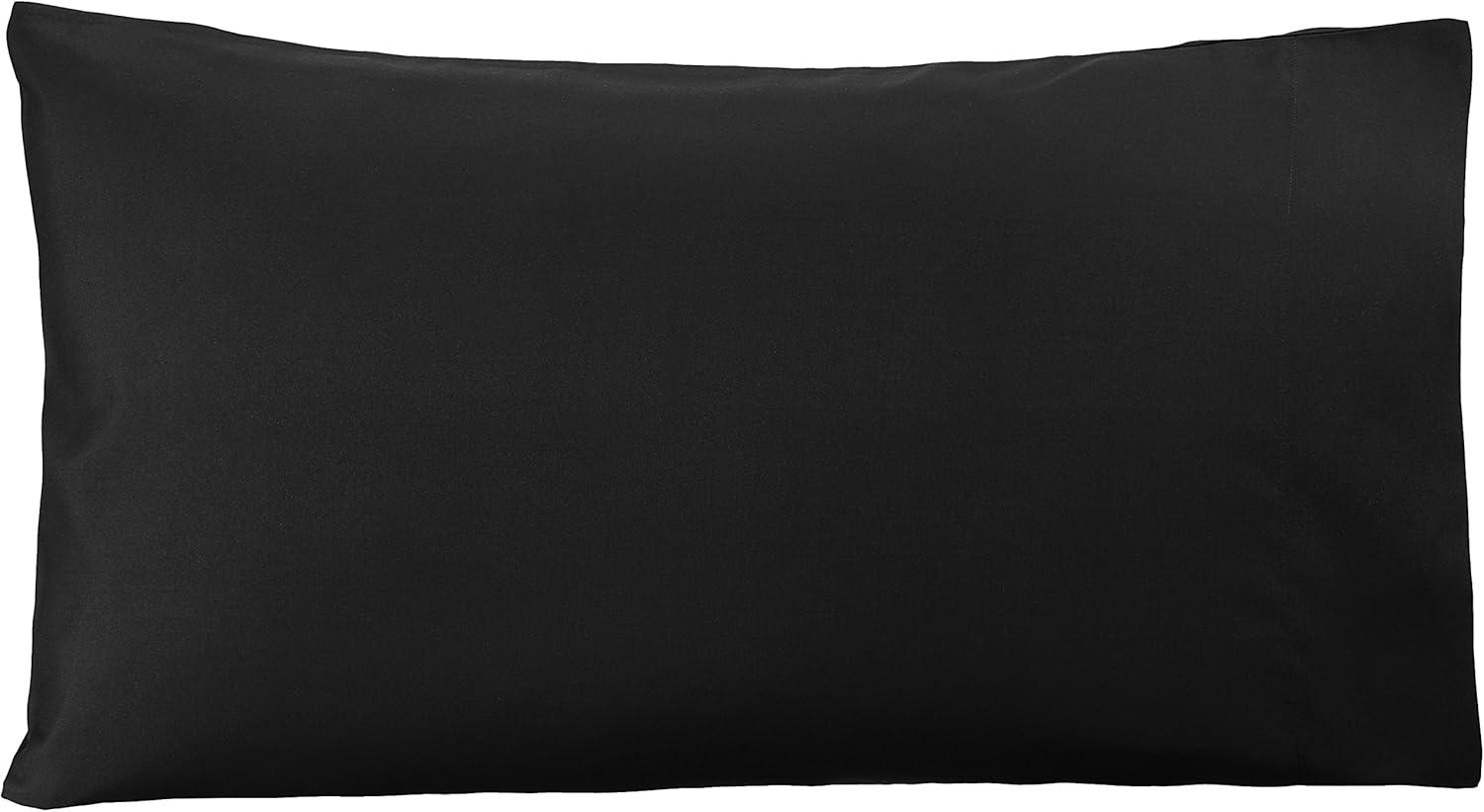 Amazon Basics Microfiber Pillowcases, Standard Size 50 x 80 cm (Pack of 2), Black, Pillows Not Included - Image 3