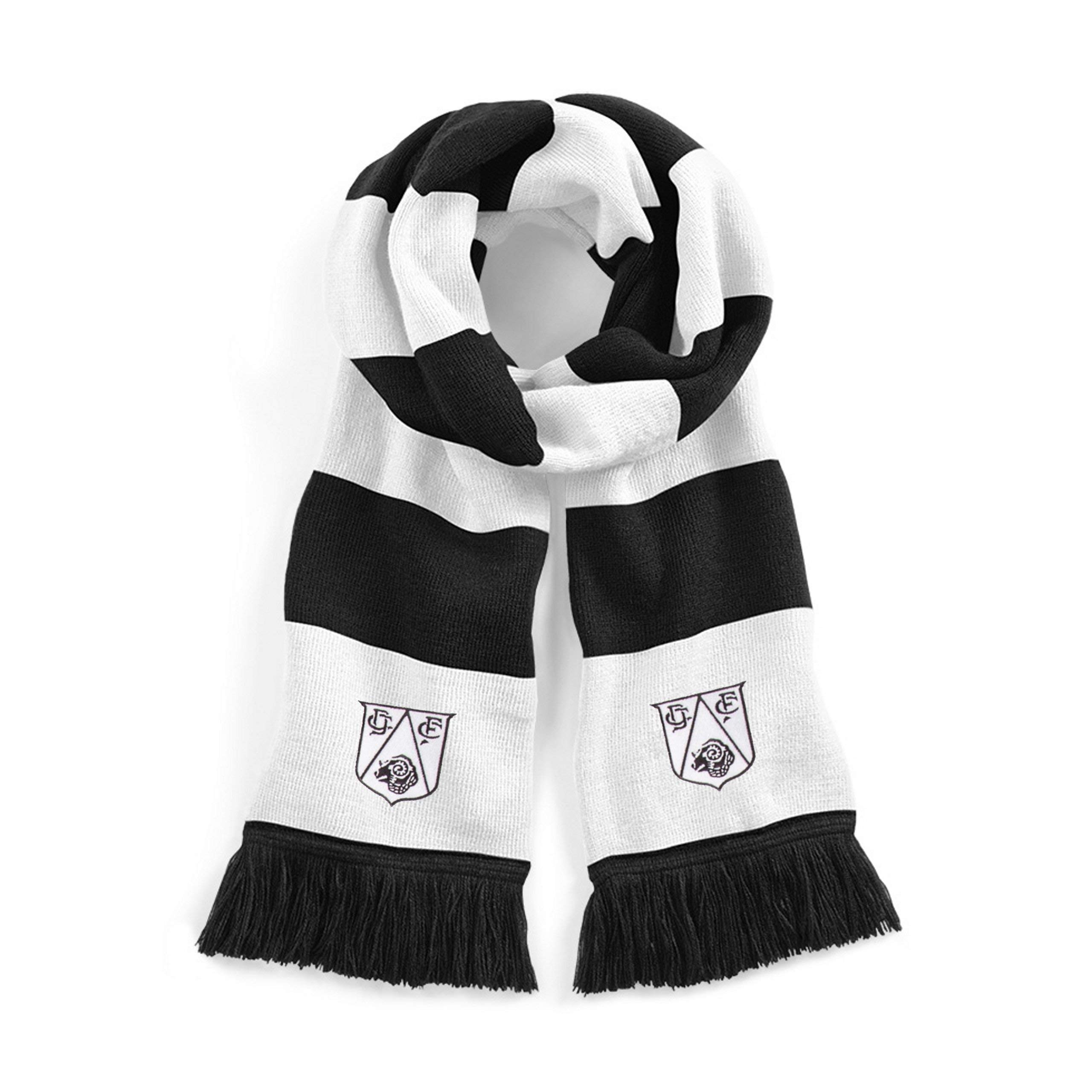 Derby 1950s Traditional Football Scarf Embroidered Logo