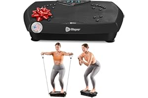 Lifepro Vibration Plate Exercise Machine with Magnetic Acupoints - Full Body Vibration Platform for Beginners and Recovery - Ideal Lymphatic Drainage Massager for Muscle Toning and Overall Fitness
