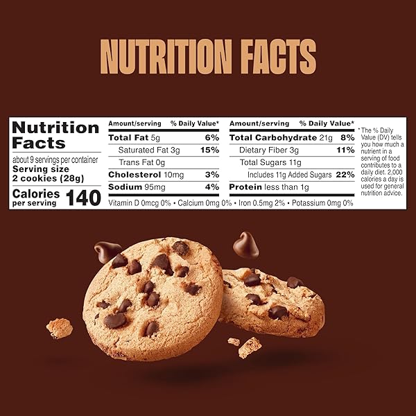 GLUTINO GLUTEN FREE CHOCOLATE CHIP COOKIES, DECADENT COOKIES, 8.6 OUNCE (07035)