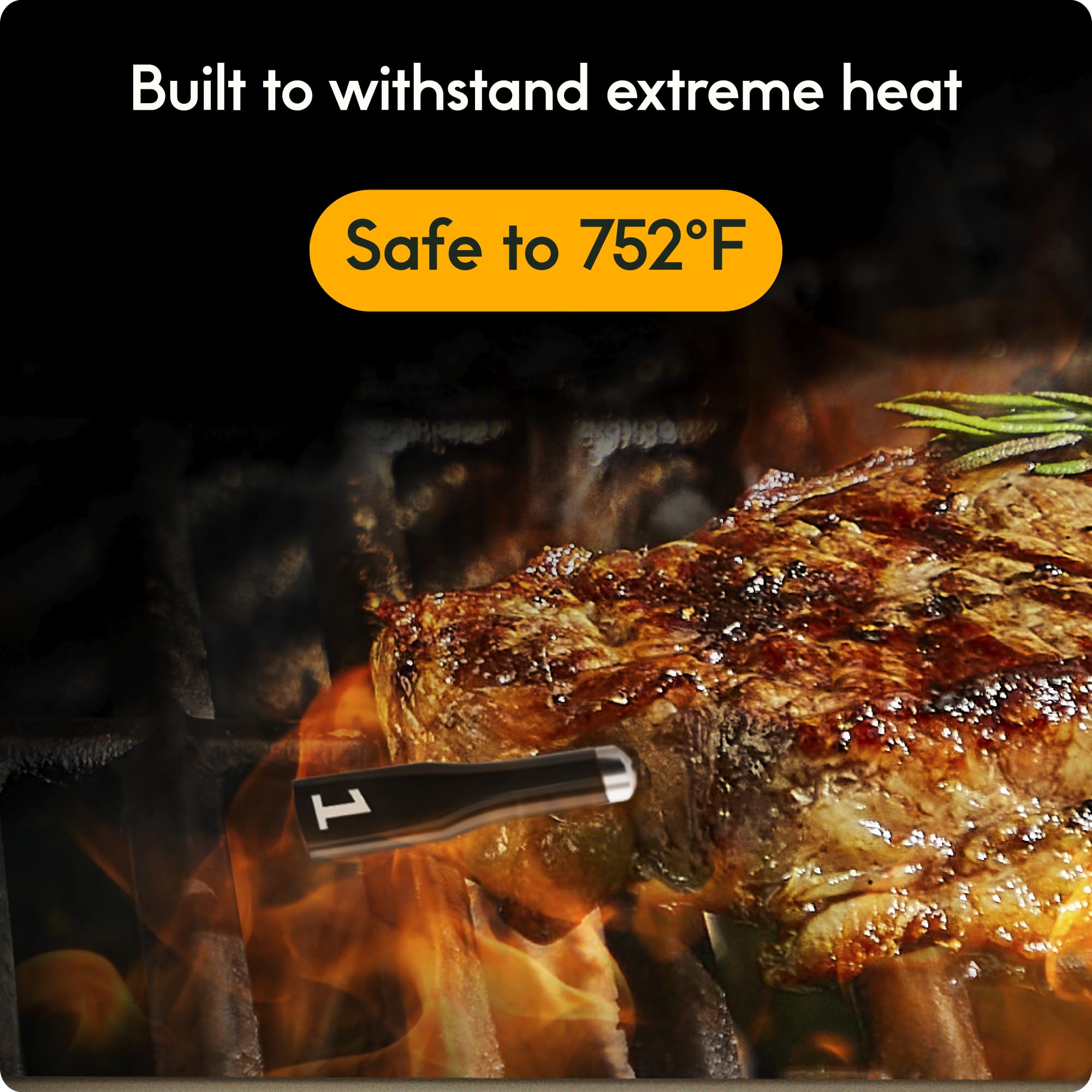 CHEF iQ Sense Smart Wireless Meat Thermometer with 3 Ultra-Thin Probes, Unlimited Range Bluetooth Meat Thermometer, Digital Food Thermometer for Remote Monitoring of BBQ Grill, Oven