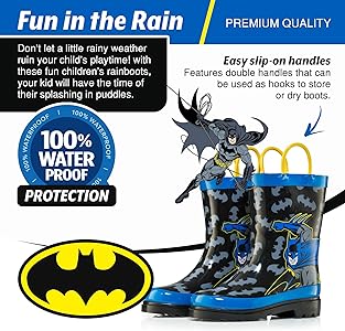 superman rain boots