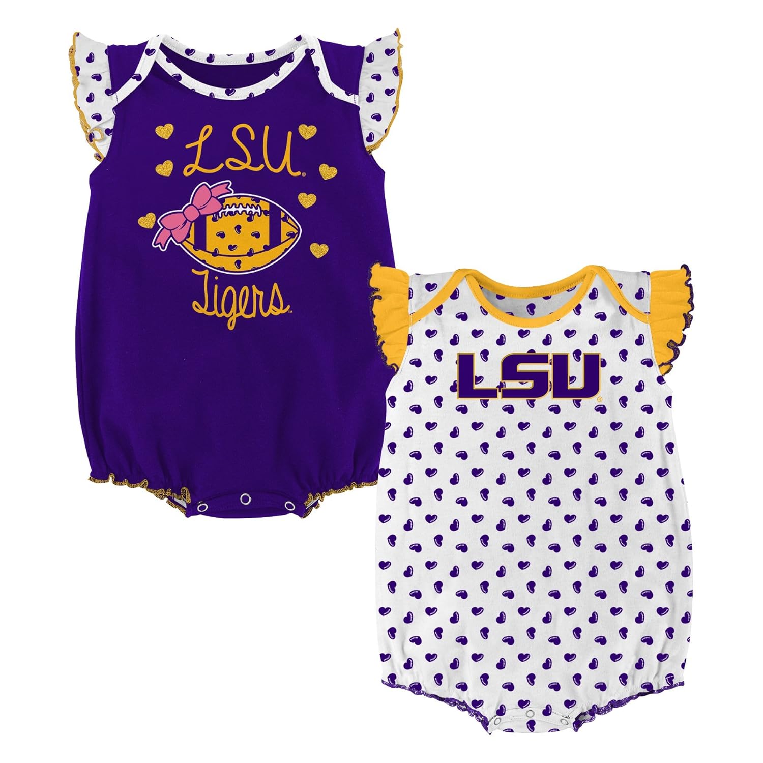 NCAA by Outerstuff NCAA boys Heart Fan 2 Piece Onesie Set