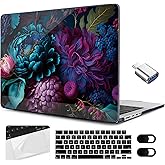 MEEgoodo Compatible with MacBook Pro 14 inch Case (M5/M4/M3/M2/M1) 2025 2024 2023 2021, Case Fit Model A3434/A3112/A3401/A3185/A2918/A2992/A2779/A2442 Pro/Max, Beautiful Fantasy Flower