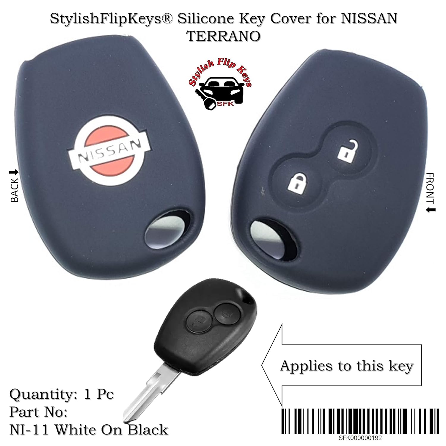 StylishFlipKeys® Silicone Key Cover for Nissan Terrano Amazon.in Car