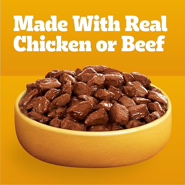 PEDIGREE CHOICE CUTS IN GRAVY WET DOG FOOD, ADULT SOFT WET DOG FOOD, VARIETY PACK, 3.5 OZ. POUCHES, 48 COUNT
