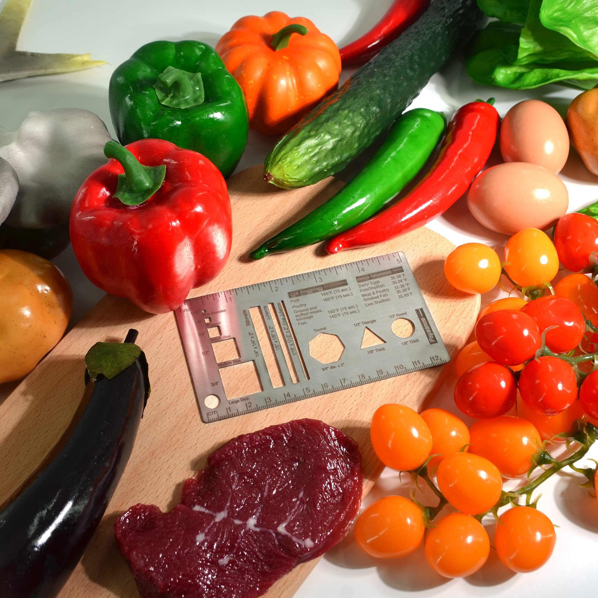 Mua UPTTHOW Culinary Ruler Stainless Streel Mini Cutting Reference ...