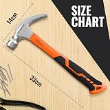 DIY Doctor 20oz Forged Steel Claw Hammer Fibreglass Shaft Non-Slip Grip view 4