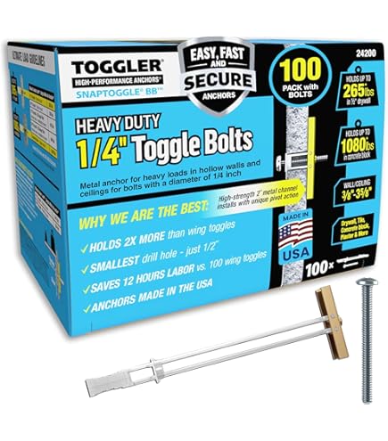 Hard-to-Find Fastener 014973323424 Spring Toggle Wings, 3/8-16, 50-Piece Pack – Sturdy Zinc-Plated Steel Anchors For Home, Farm, And Shop Use