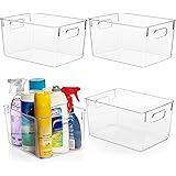 ClearSpace Plastic Storage Bins – Perfect Kitchen Organization or Pantry Storage – Fridge Organizer, Pantry Organization and 