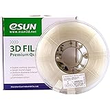 eSUN PETG filament 1.75mm Natural 1kg(2.2lb) Spool for Makerbot, Reprap, UP, Afinia, Flash Forge and all FDM 3D Printers, Natural Semi-transparent