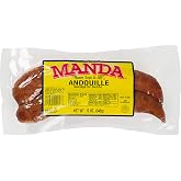 Manda Fine Meats Manda Andouille 12oz (3 Pack) 12 Ounce (Pack of 3)