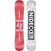 Nidecker Sensor Men's True Twin Park Snowboard | Freestyle, Flex 4/10, Camber, Pop Carbon, Extruded Base, Beginner/Intermediate