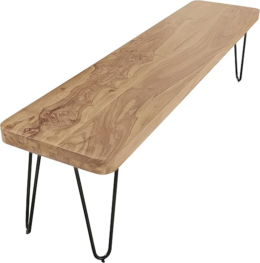 Wohnling Esszimmer Sitzbank Massiv Holz Akazie 120 X 45 X 40 Cm Design Holz Bank Natur Produkt Kuchenbank Landhaus Stil Dunkel Braun Bank 3 Sitzer Fur Innen Ohne Rucken Lehne Echt Holz Unbehandelt Amazon De Kuche Haushalt