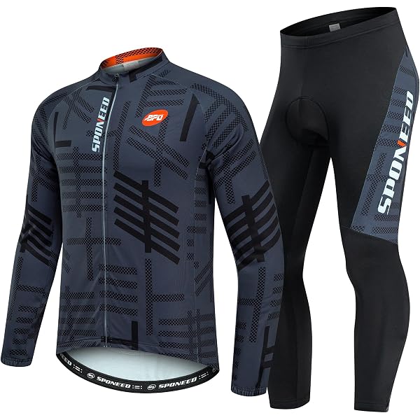 GCRFL Women's Winter Cycling Set - Thermal Fleece Long Sleeve Jersey & Bib Pants For Cold Weather Riding