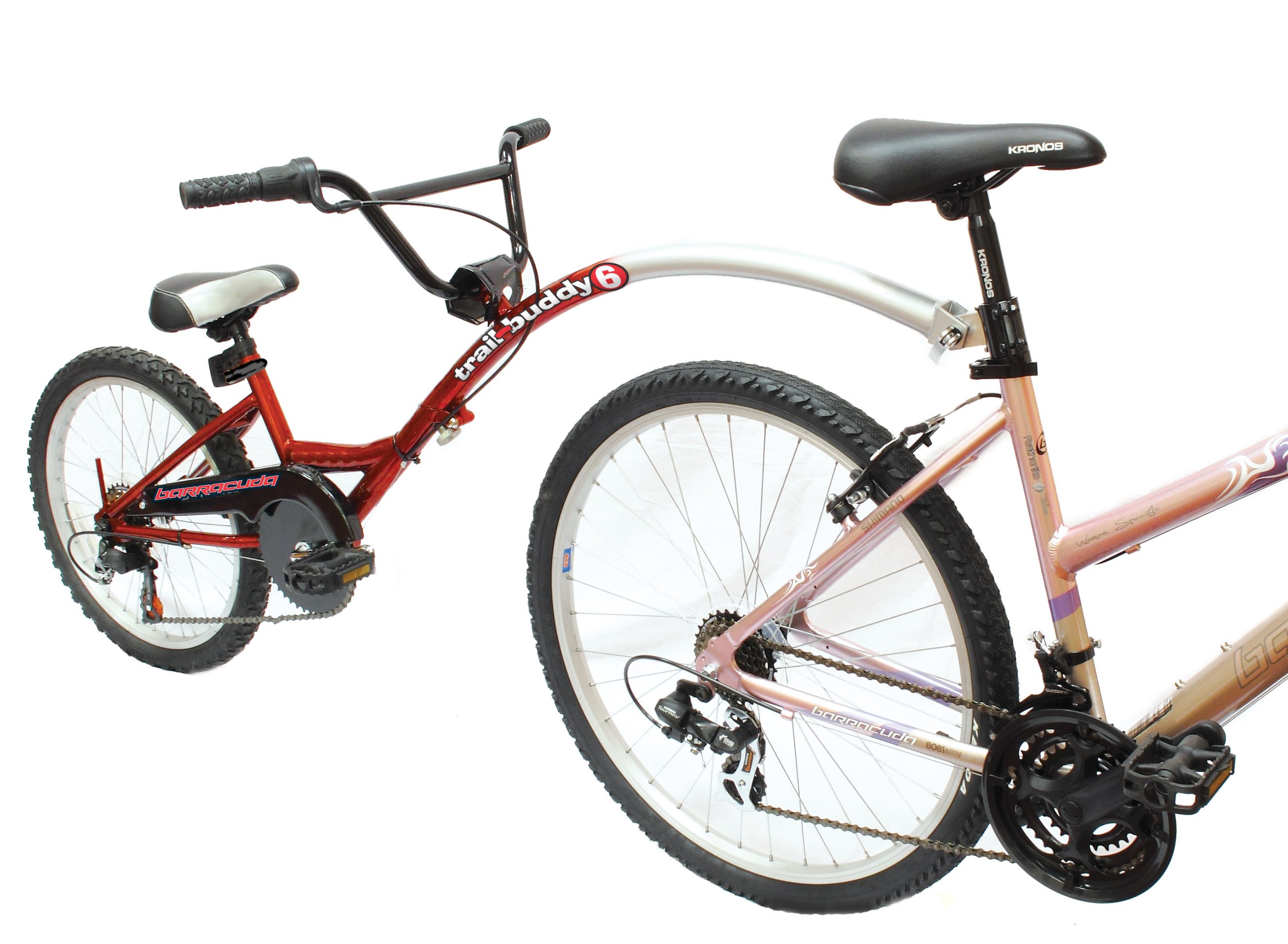 Barracuda Trail Buddy 6 Speed Folding Tow Bike, Red, 20 Inch