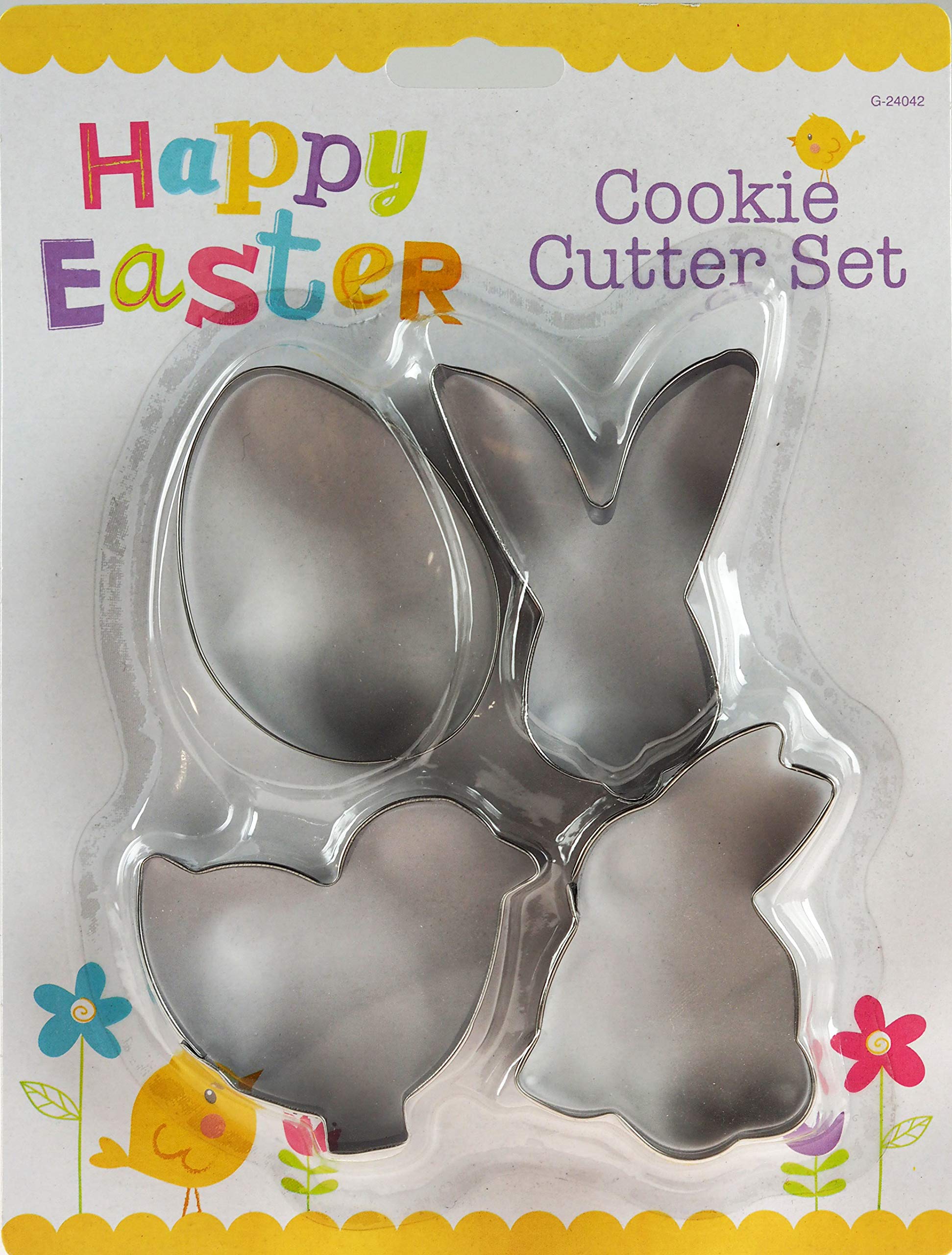 ITP G24042 Easter Steel Cookie Cutters Mould Cake Biscuit Baking Tool Decoration Set 4 Pack 25cm x 19cm x 3cm