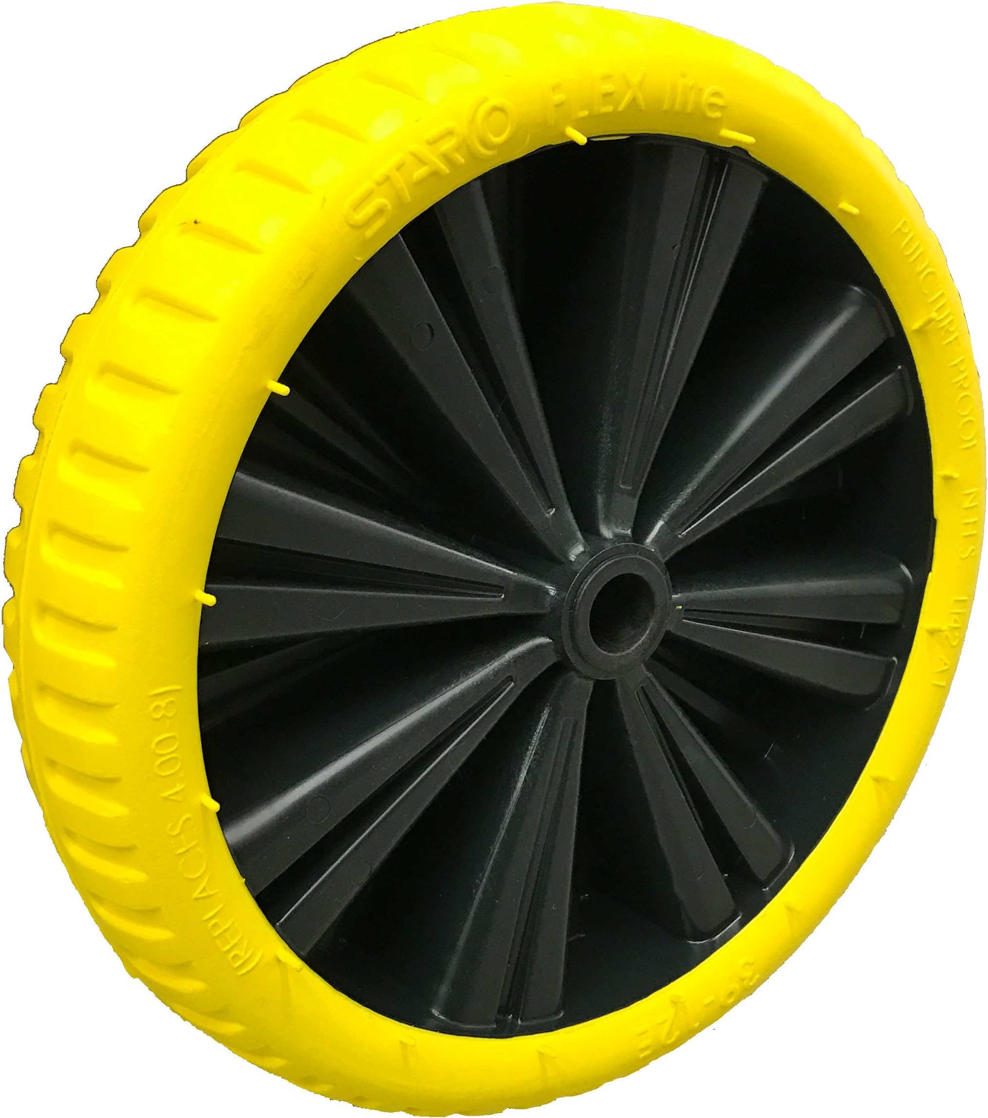Optiparts Puncture Proof Dinghy Trolley Wheel - Yellow