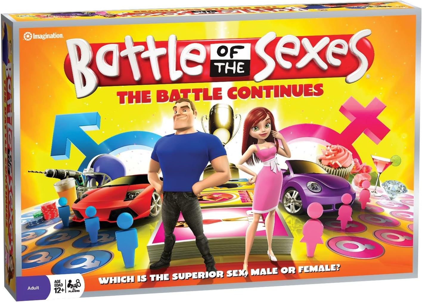 Amazon Com Imagination Battle Of The Sexes Battle Continues Board Game Toys Games