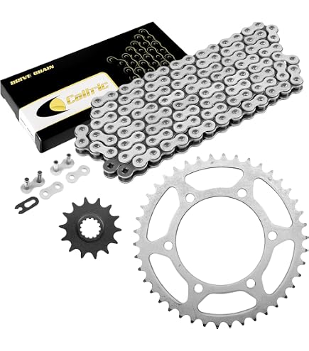 Amazon.com: Caltric Red Drive Chain And Sprocket Kit Compatible