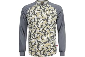 KONRECO FR Shirts for Men Crewneck 6oz Jersey Lightweight Flame Resistant Work T Shirt NFPA2112 CAT2