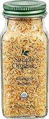 Simply Organic Certified Organic Minced White Onion, 2.21-Ounce Jar, Warm, Sweet, Salty Flavor For Stews & Soups, Kosher